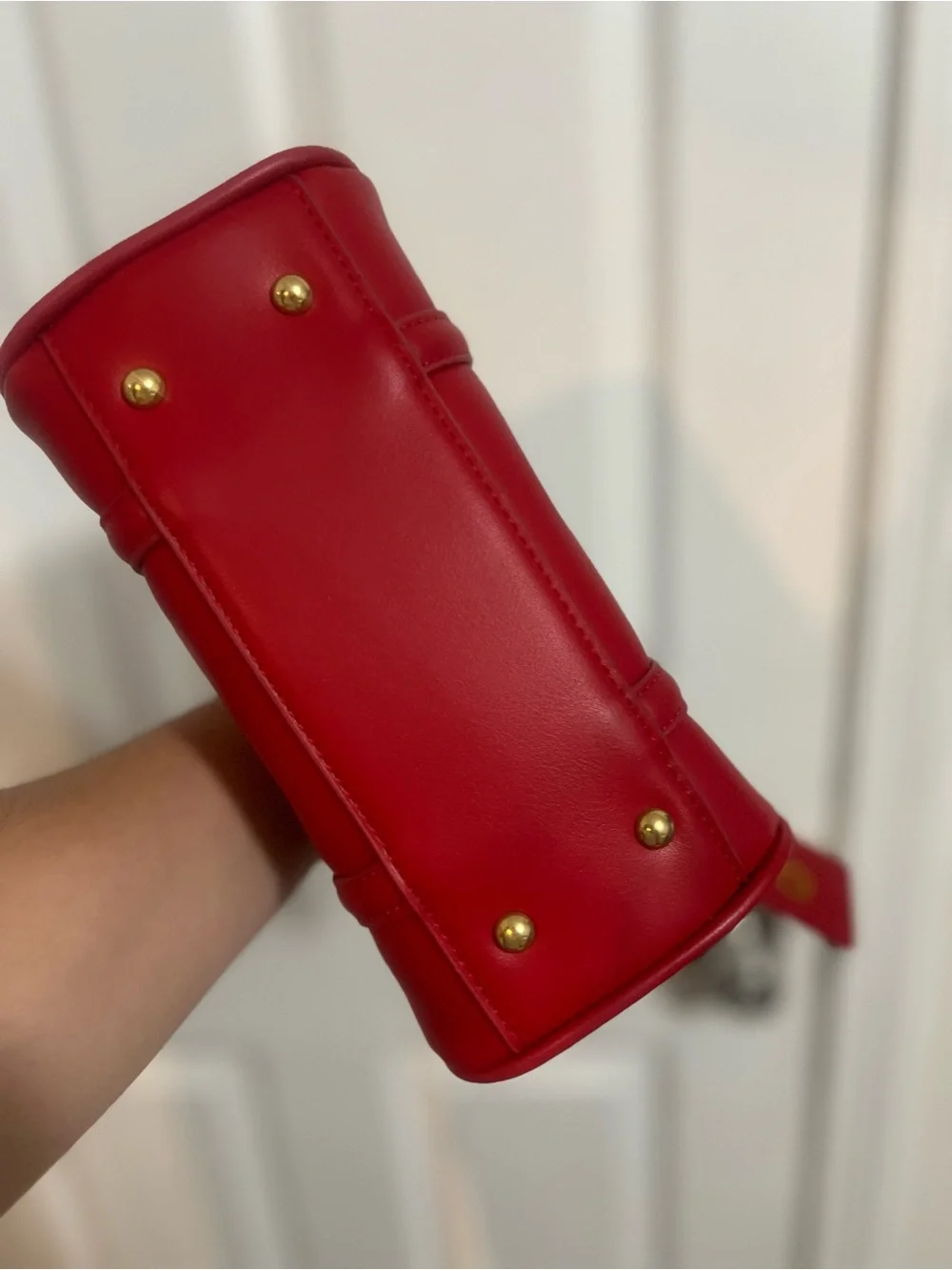 NEW Logo Red Mini Barrel Bag